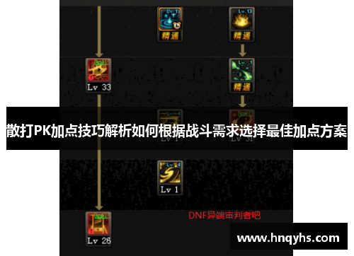 散打PK加点技巧解析如何根据战斗需求选择最佳加点方案